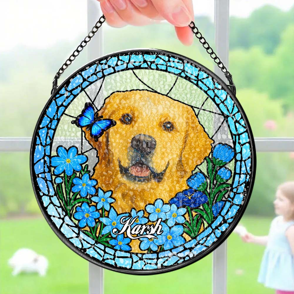 Pet Portrait Suncatcher