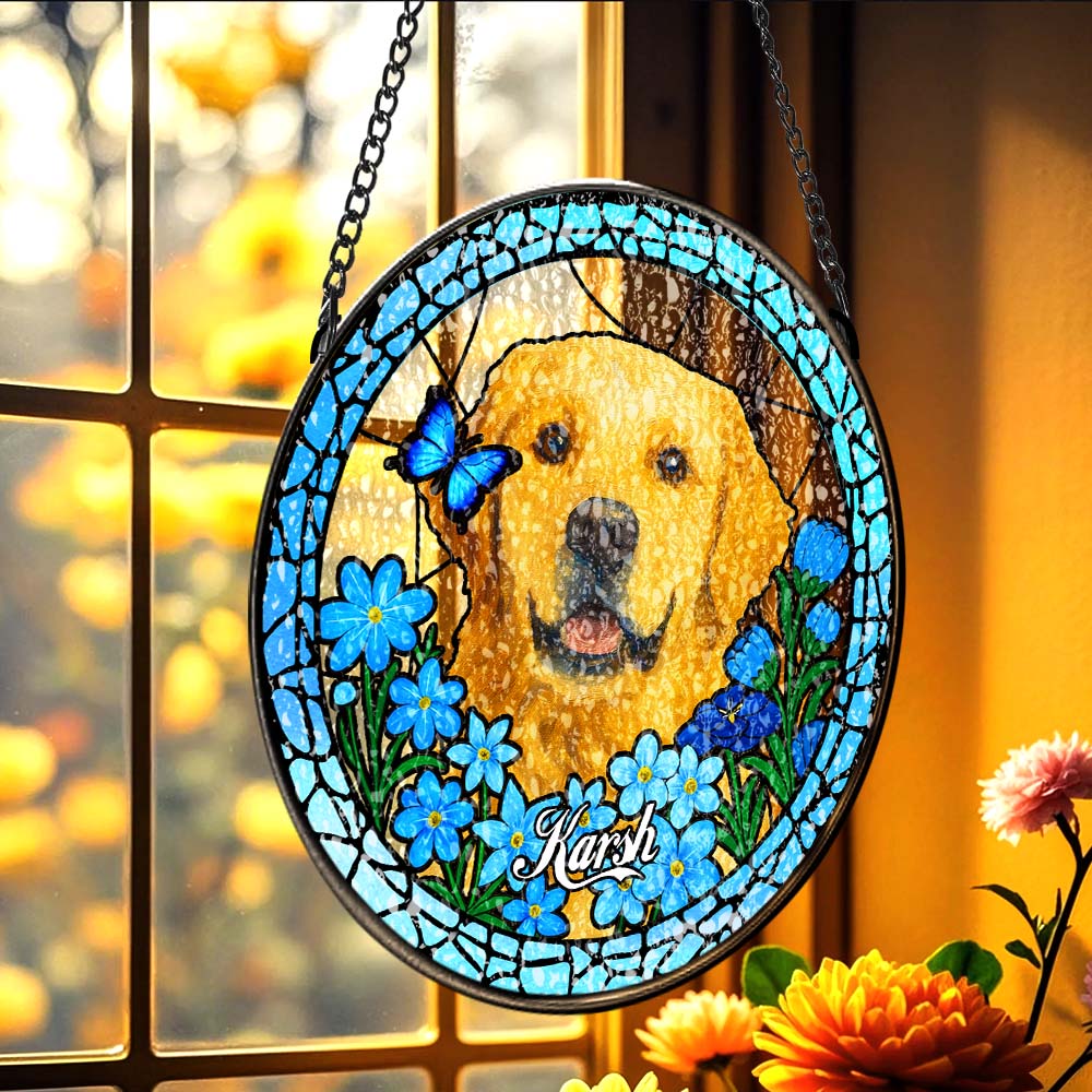 Pet Portrait Suncatcher