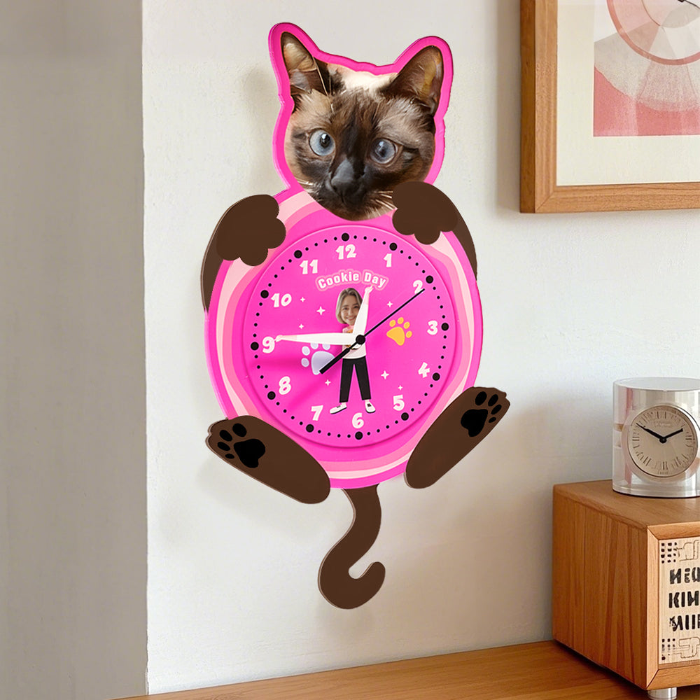 Custom Pet Face Wall Clock