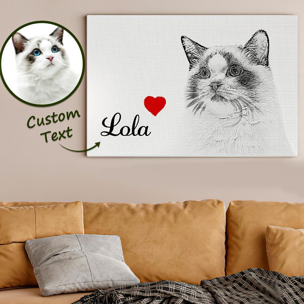 Custom Pet Portrait Canvas