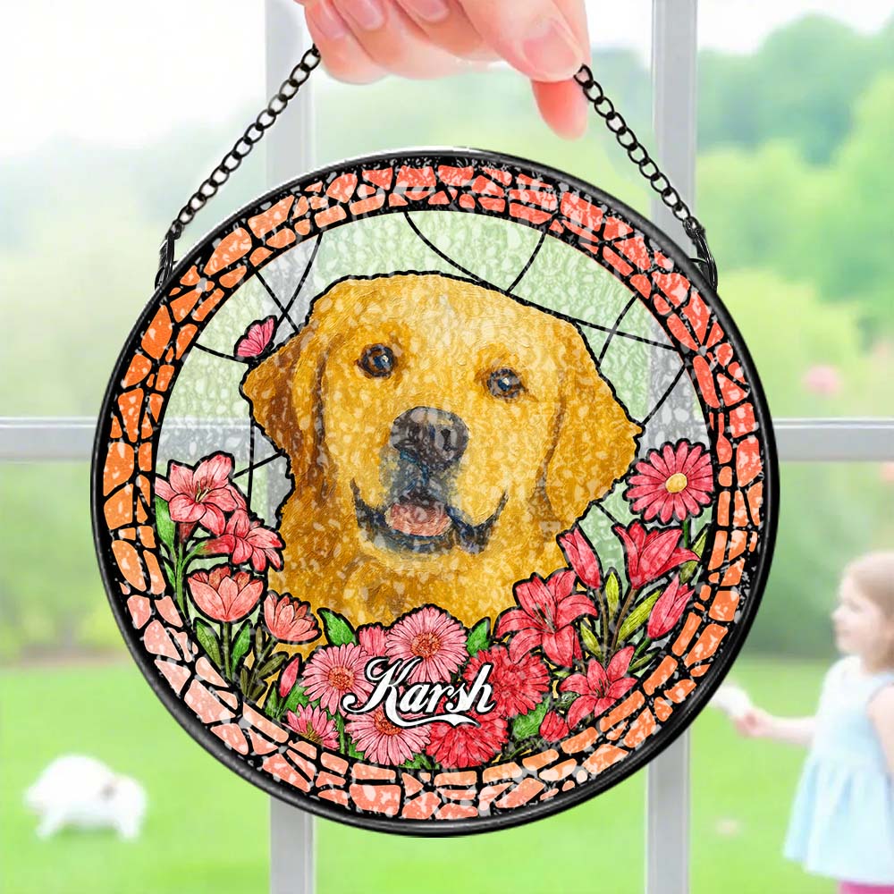Pet Portrait Suncatcher