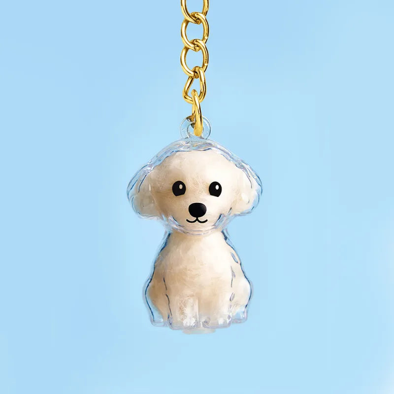 Dog Hair Keepsake Keychain
