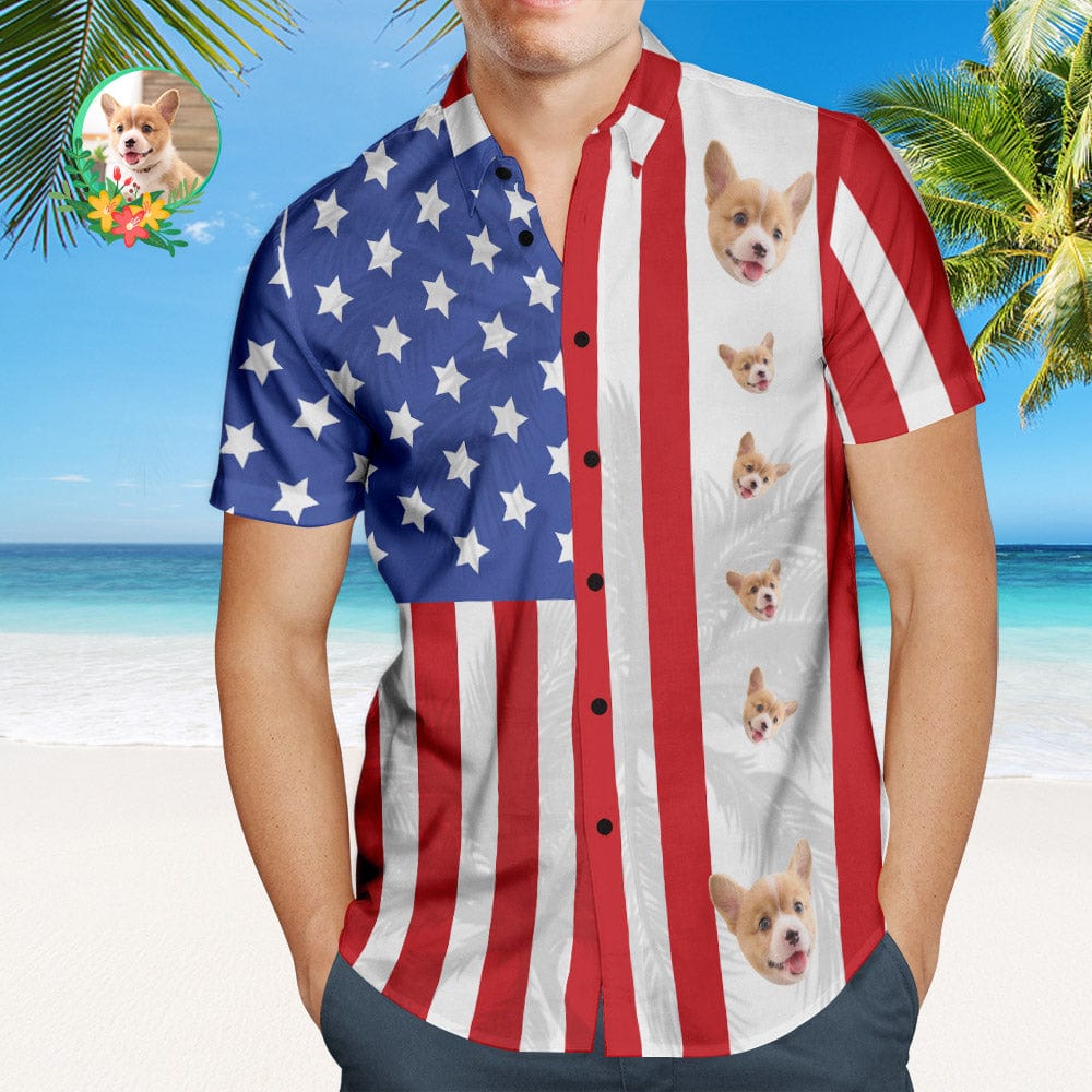 Men’s Pet Face Hawaiian Shirt