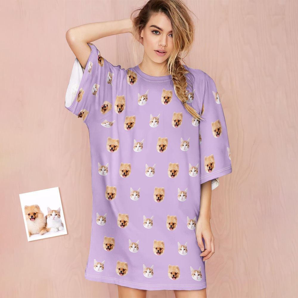 Custom Pet Face Nightdress
