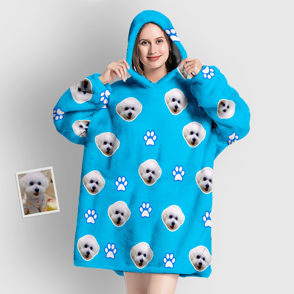 Custom Pet Blanket Hoodie