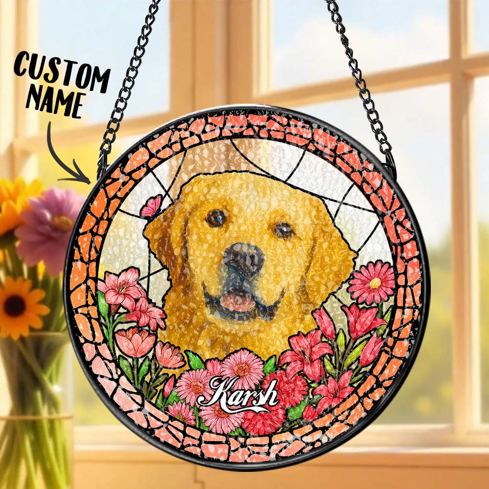 Pet Portrait Suncatcher