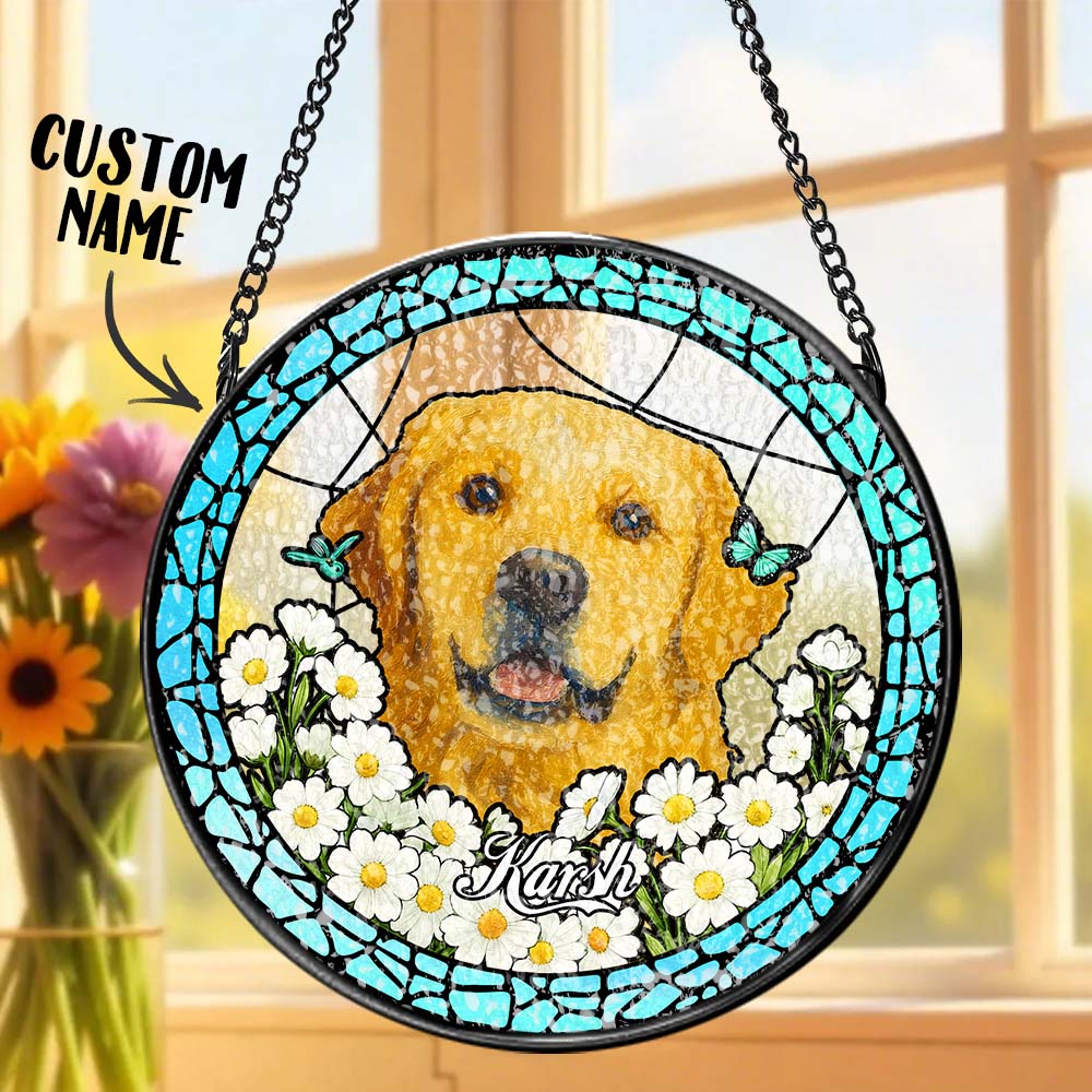 Pet Portrait Suncatcher
