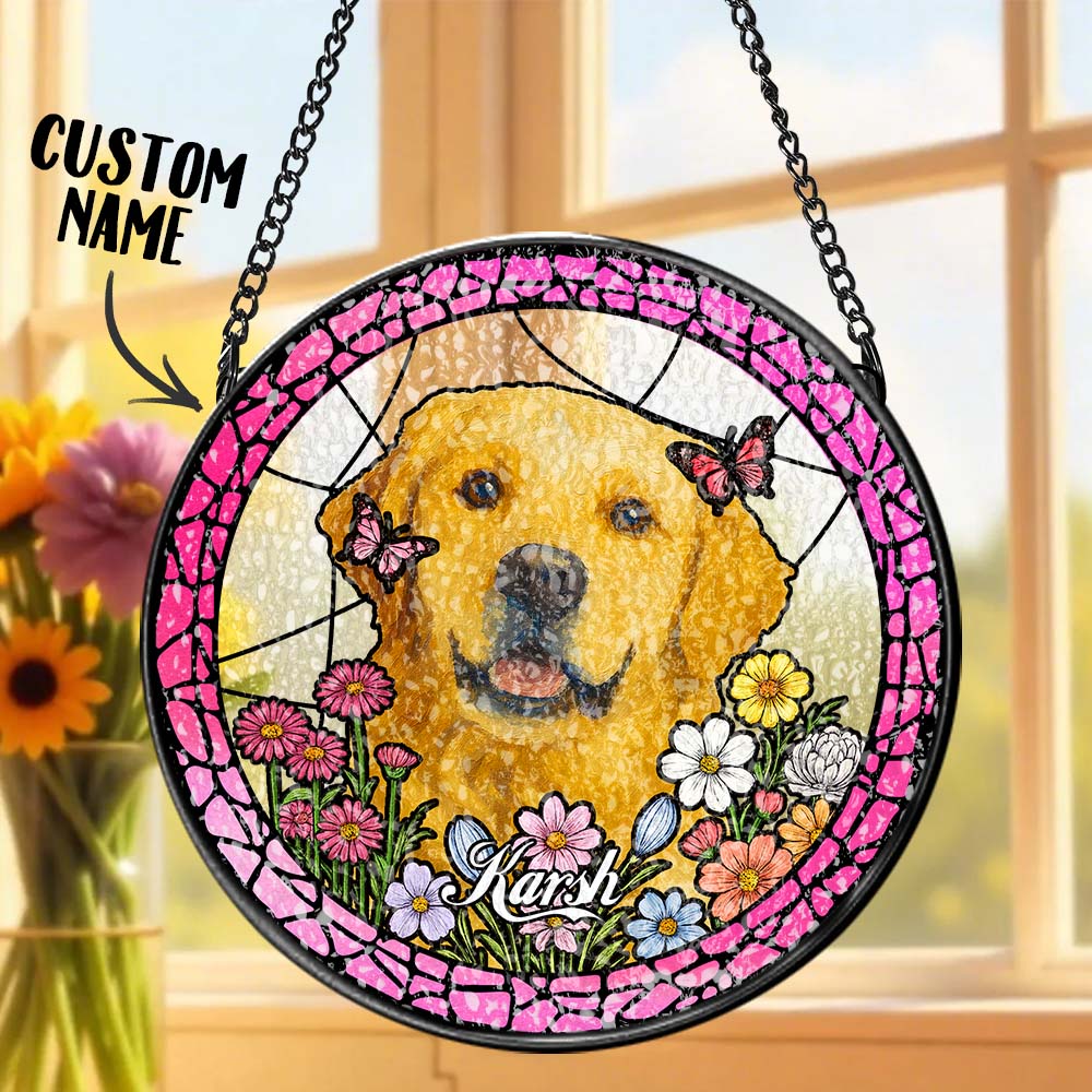 Pet Portrait Suncatcher