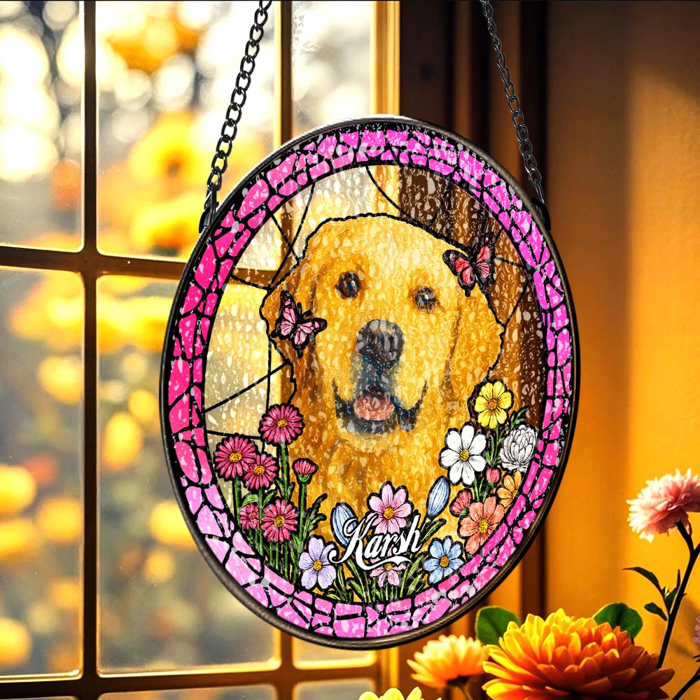 Pet Portrait Suncatcher