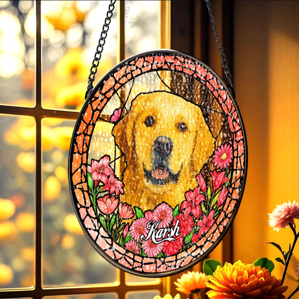 Pet Portrait Suncatcher