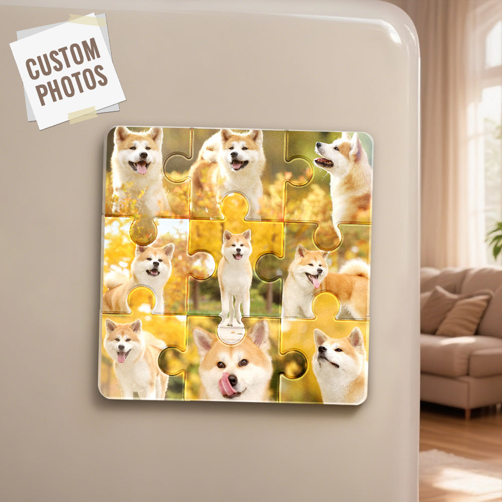 Personalized Photo Fridge Magnet