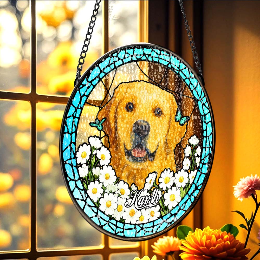 Pet Portrait Suncatcher