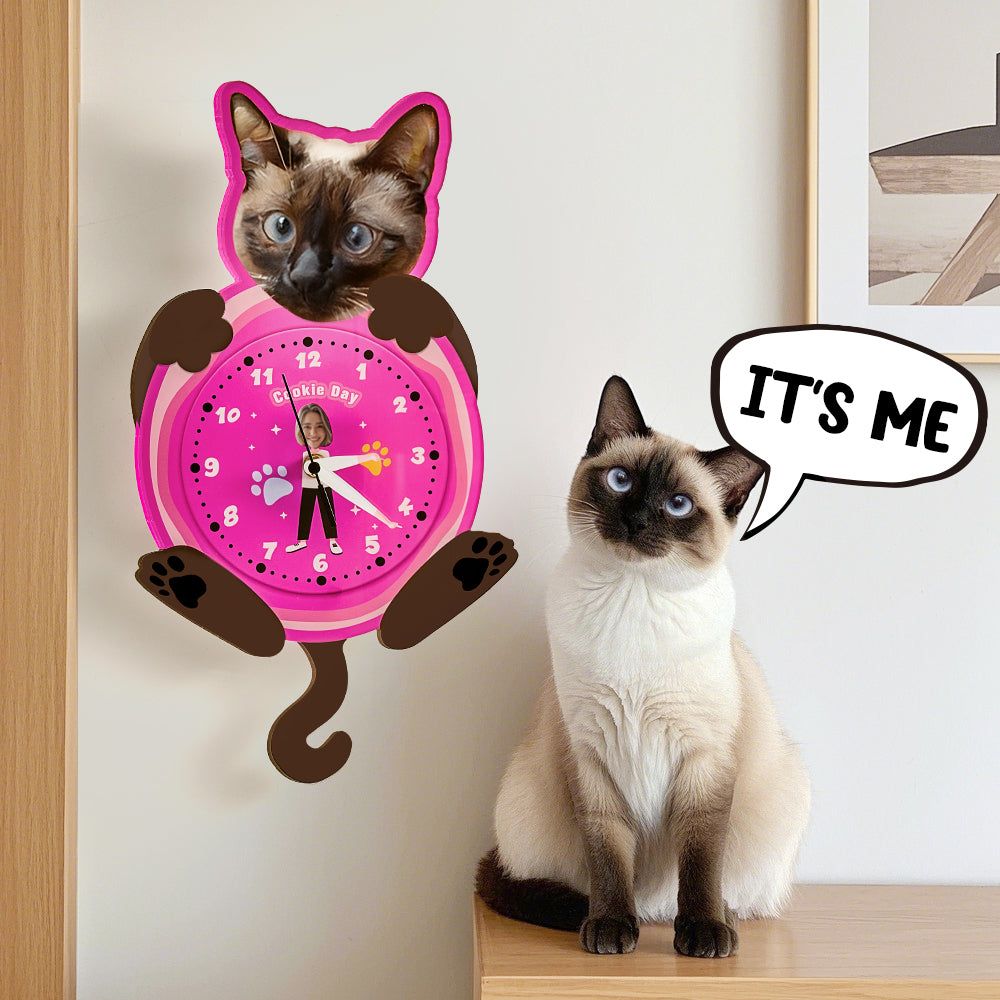 Custom Pet Face Wall Clock