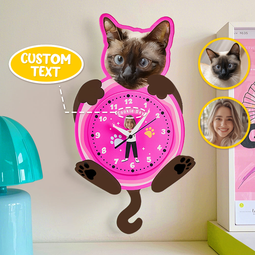 Custom Pet Face Wall Clock
