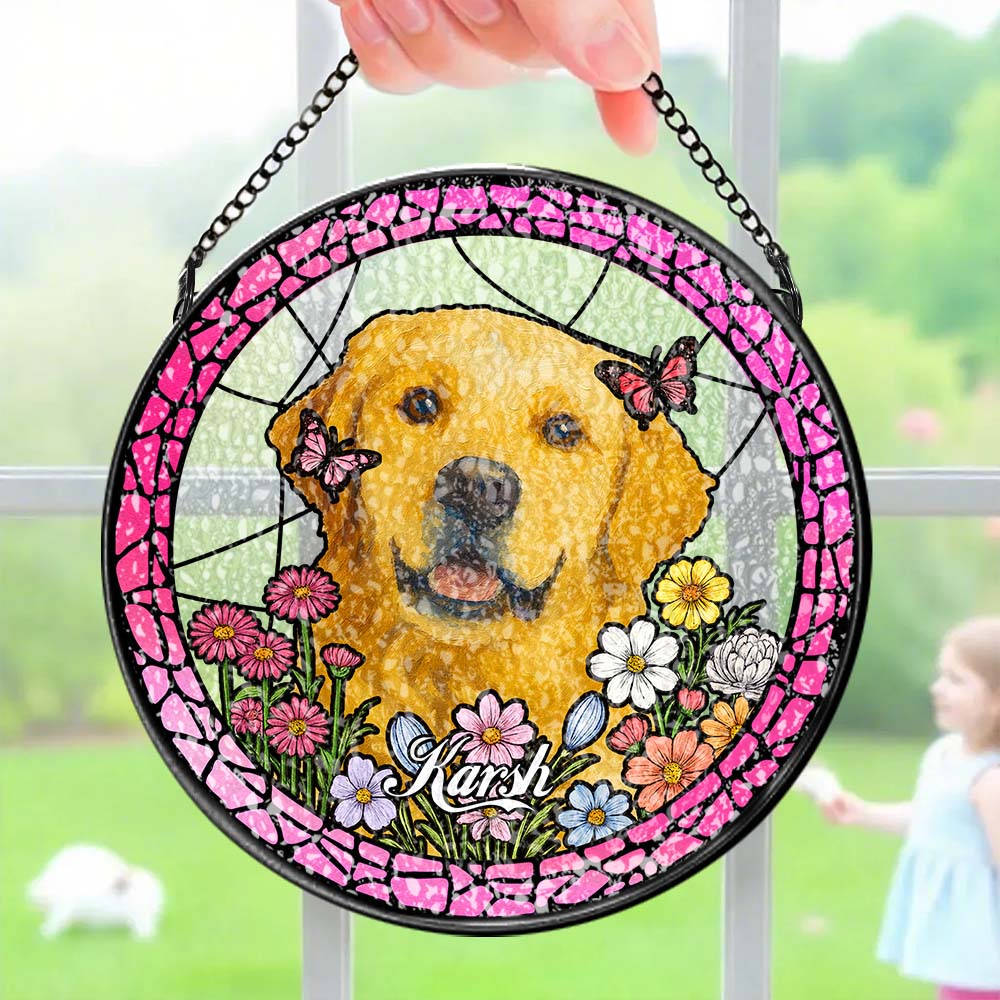 Pet Portrait Suncatcher