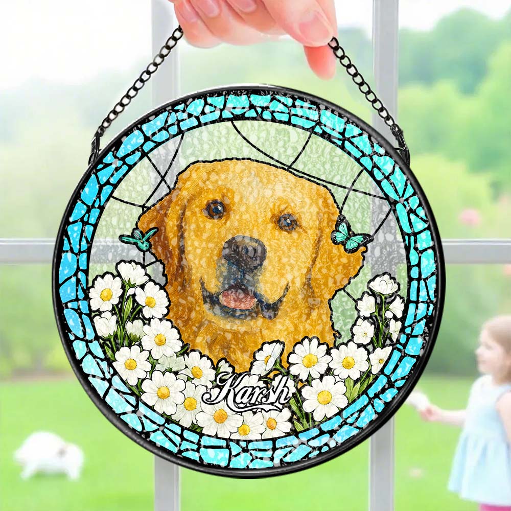 Pet Portrait Suncatcher