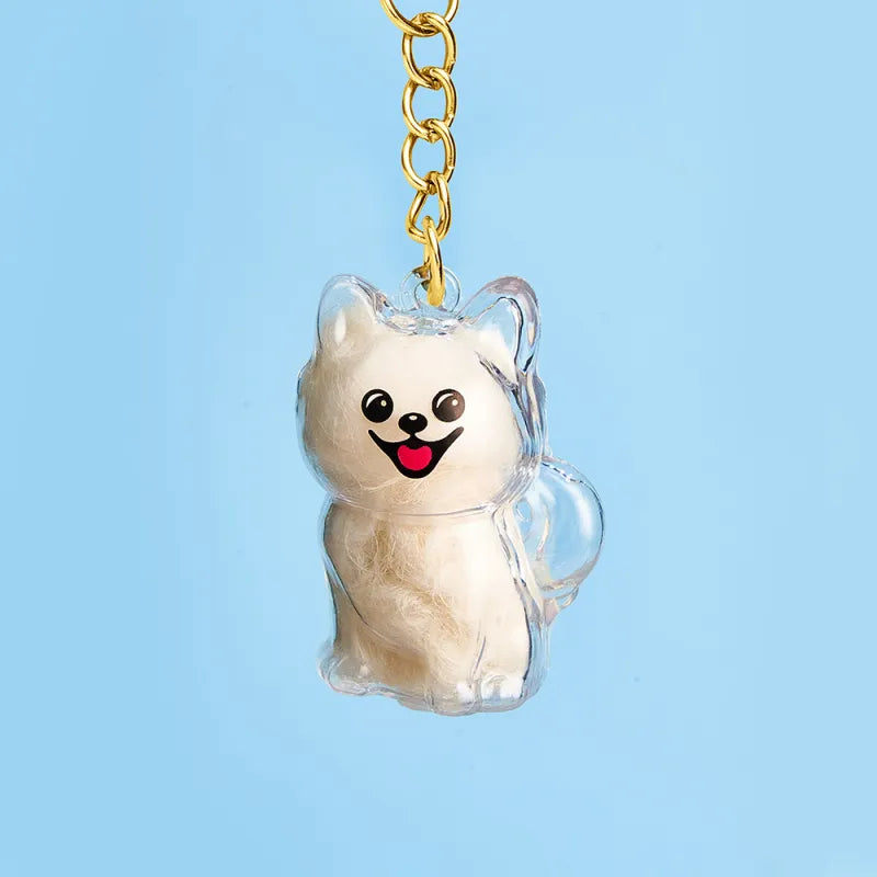 Dog Hair Keepsake Keychain