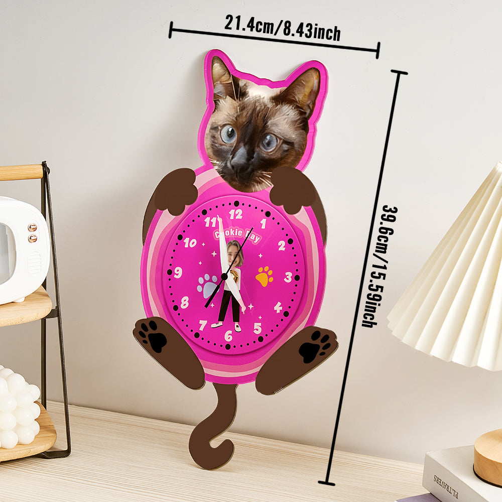 Custom Pet Face Wall Clock